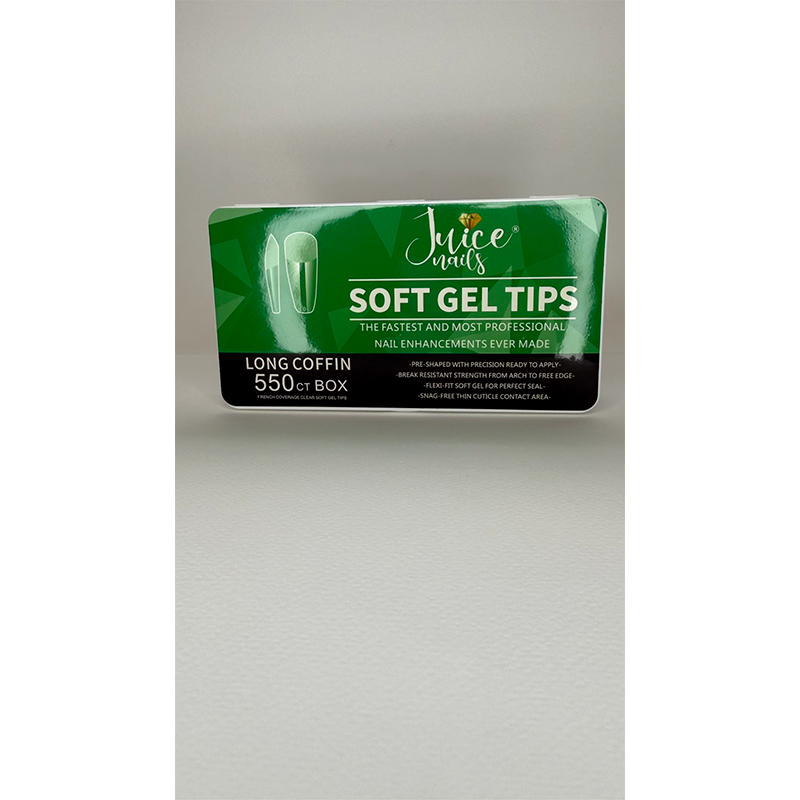 Soft Gel Tips – Long Coffin