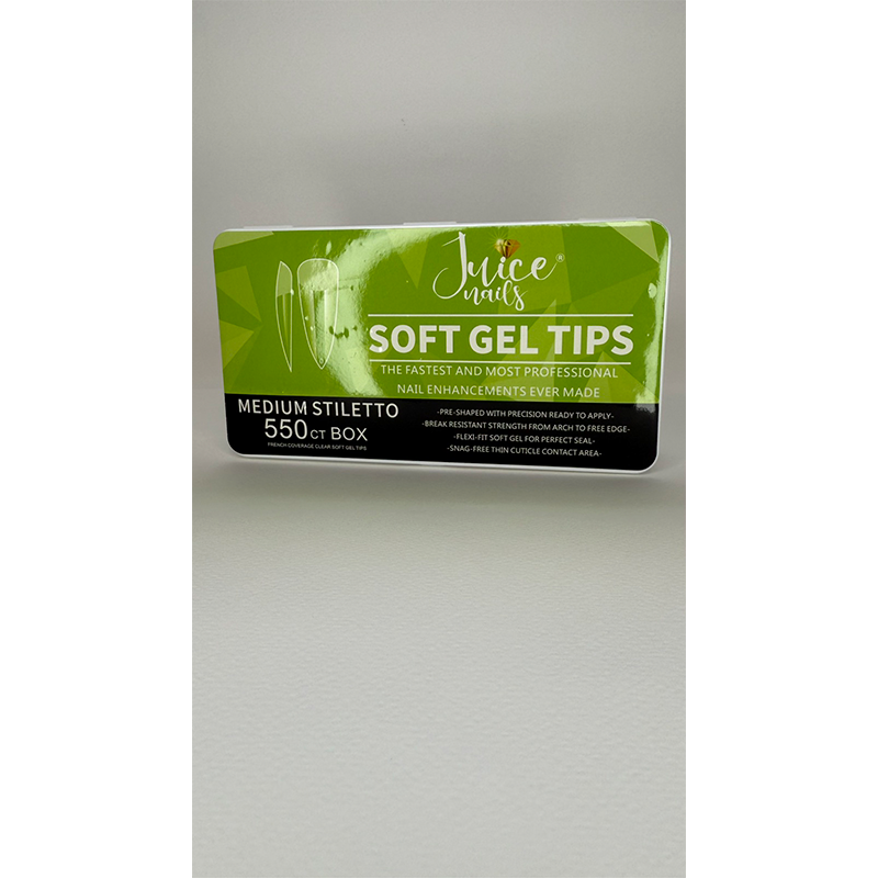 Soft Gel Tips – Medium Stiletto