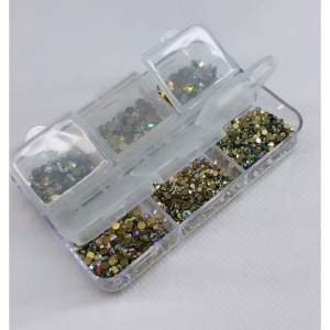 Ιριδίζον Strass Set (Ποικιλία Μεγεθών)
